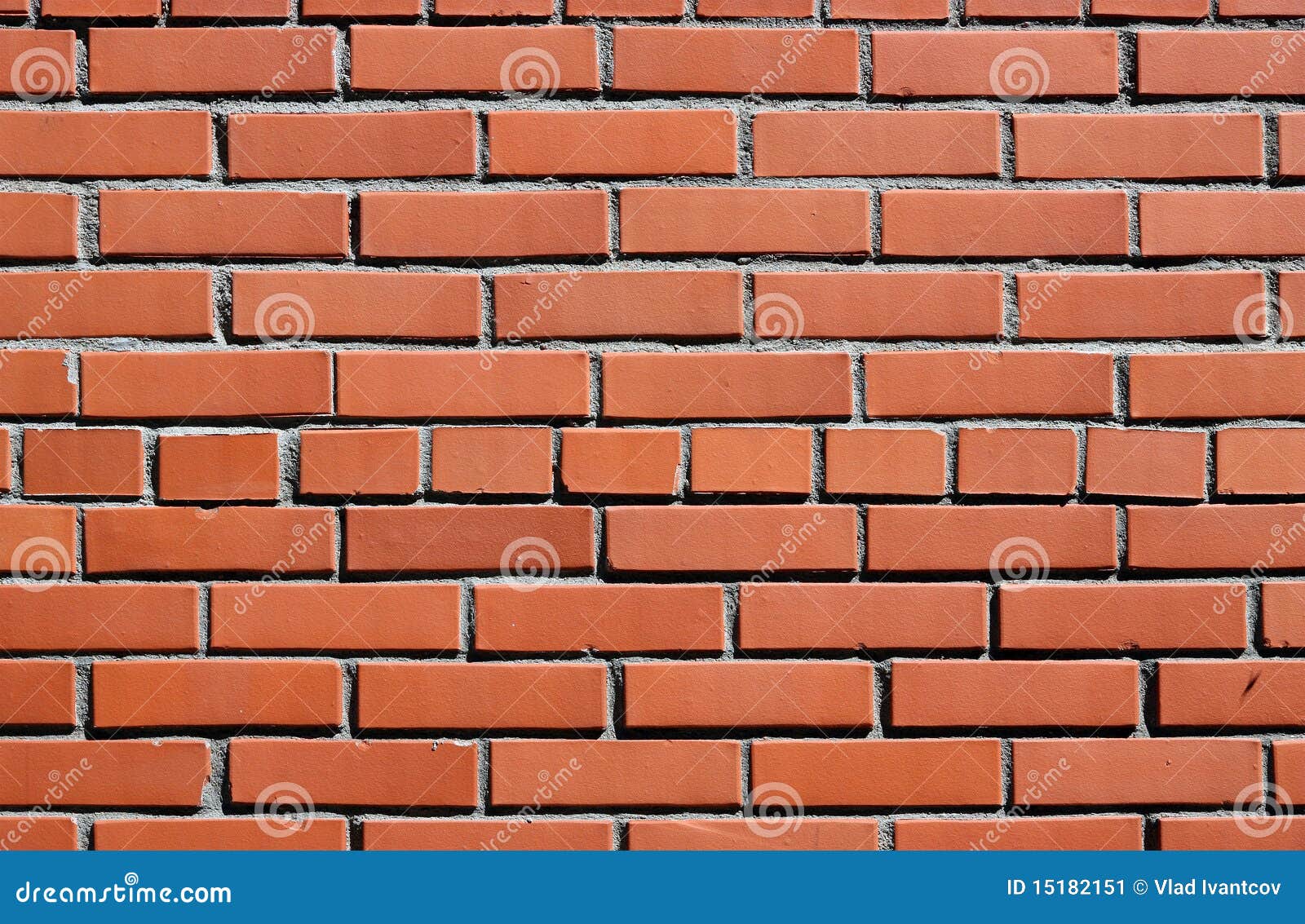 New brick wall. stock image. Image of concrete, facade 15182151