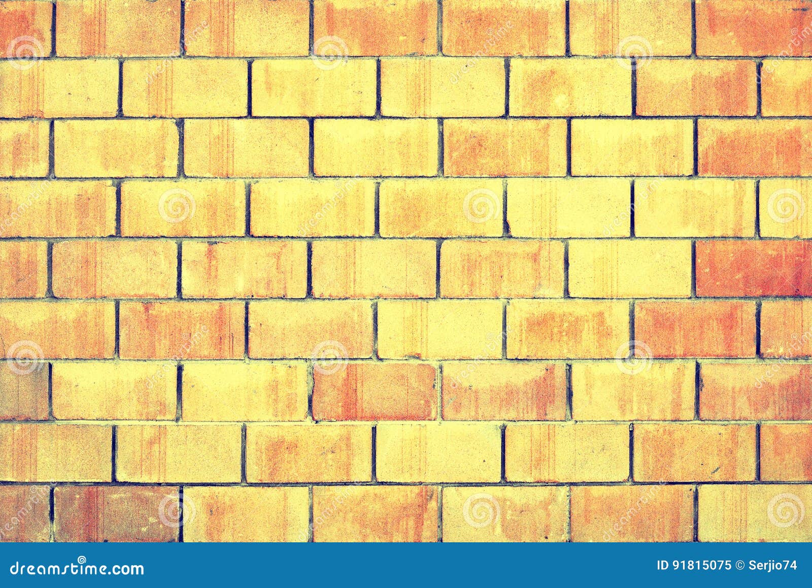 New brick wall. stock image. Image of structure, masonry 91815075
