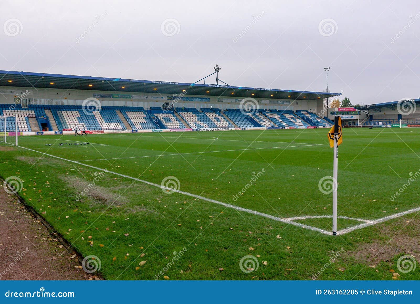 The New Bucks Head Football Ground, Telford Stock Image - Image of