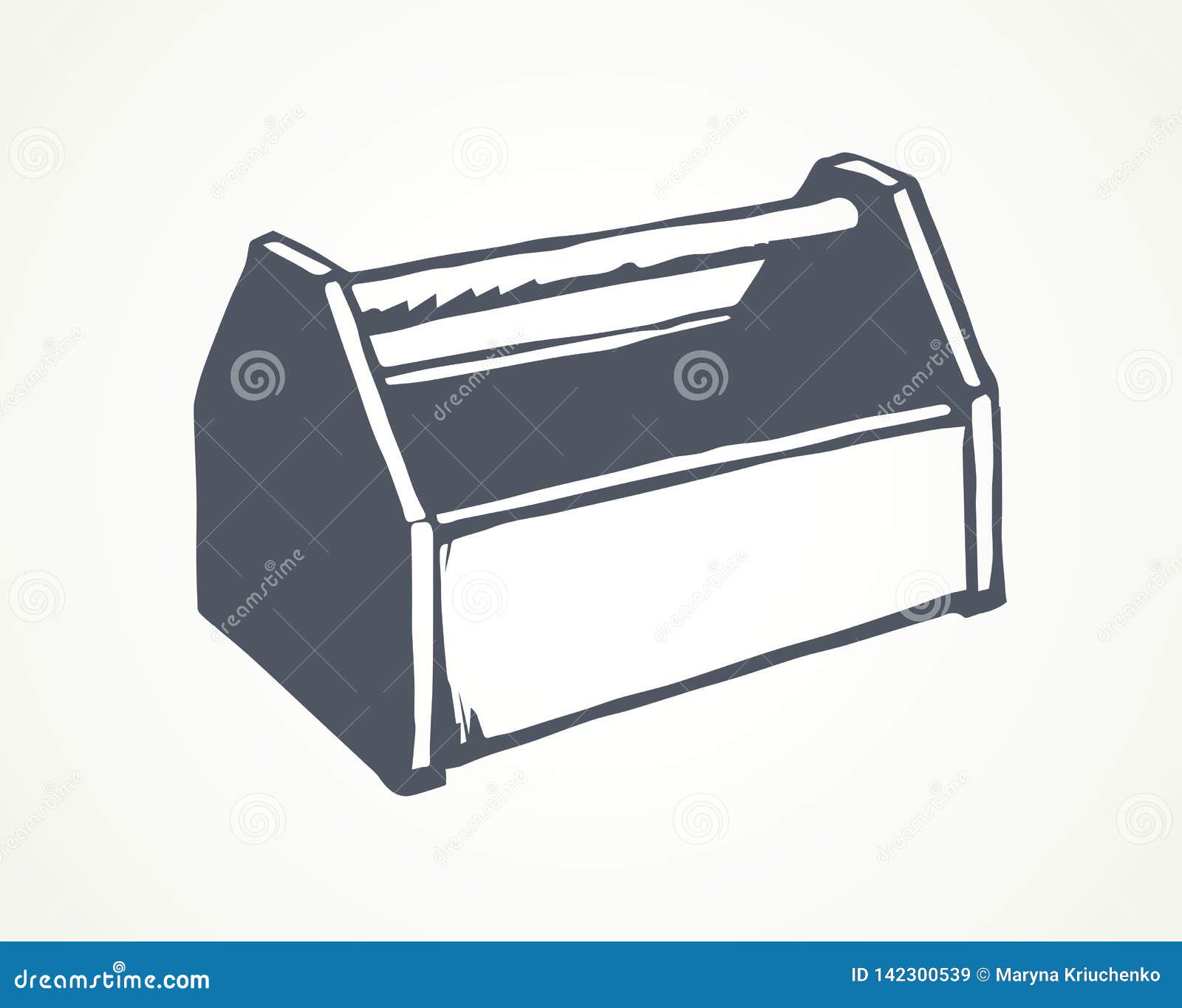 Tool box. Vector drawing stock vector. Illustration of building - 142300539