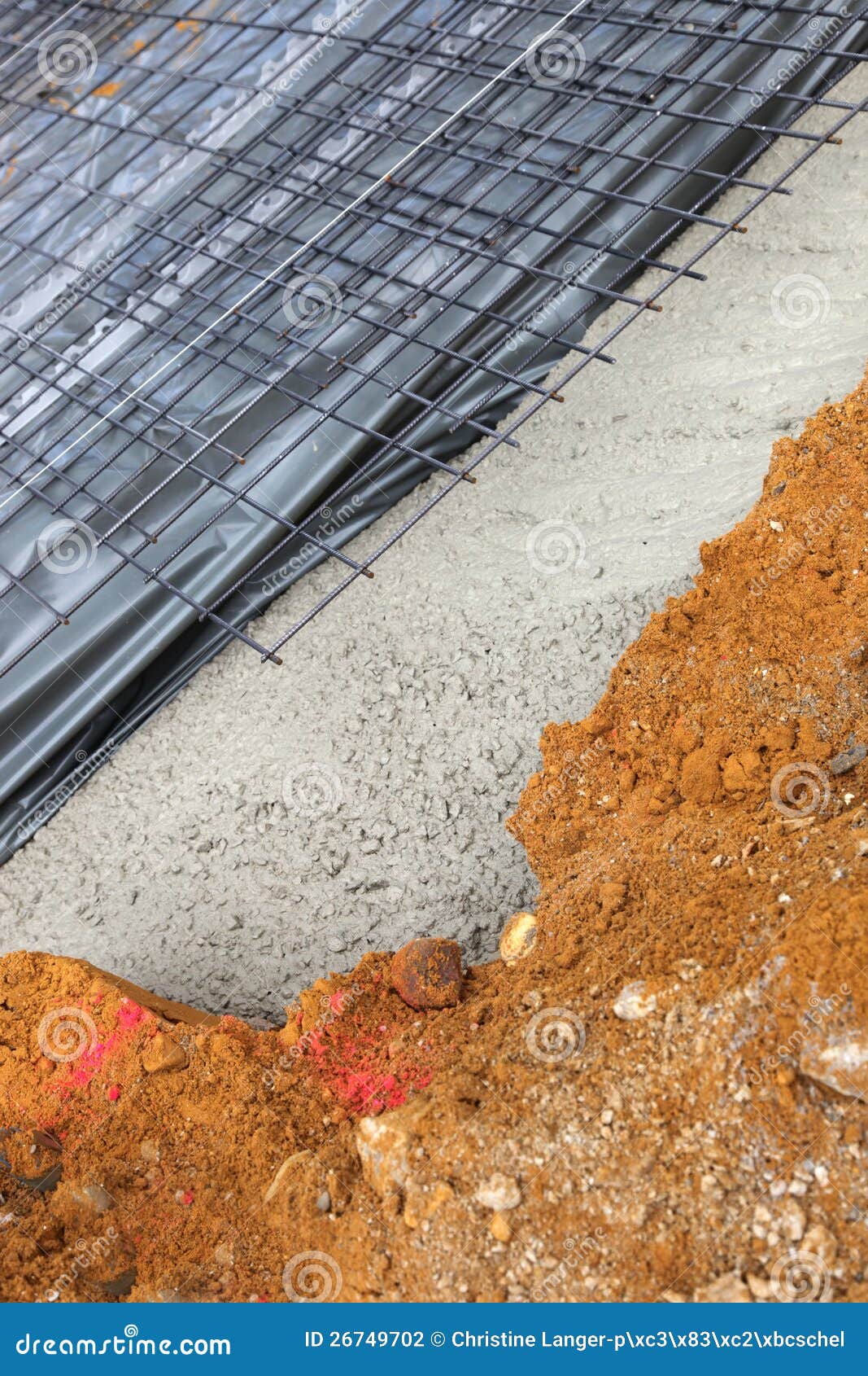 New Build House Foundation and Flooring Stock Photo Image of property, steel 26749702
