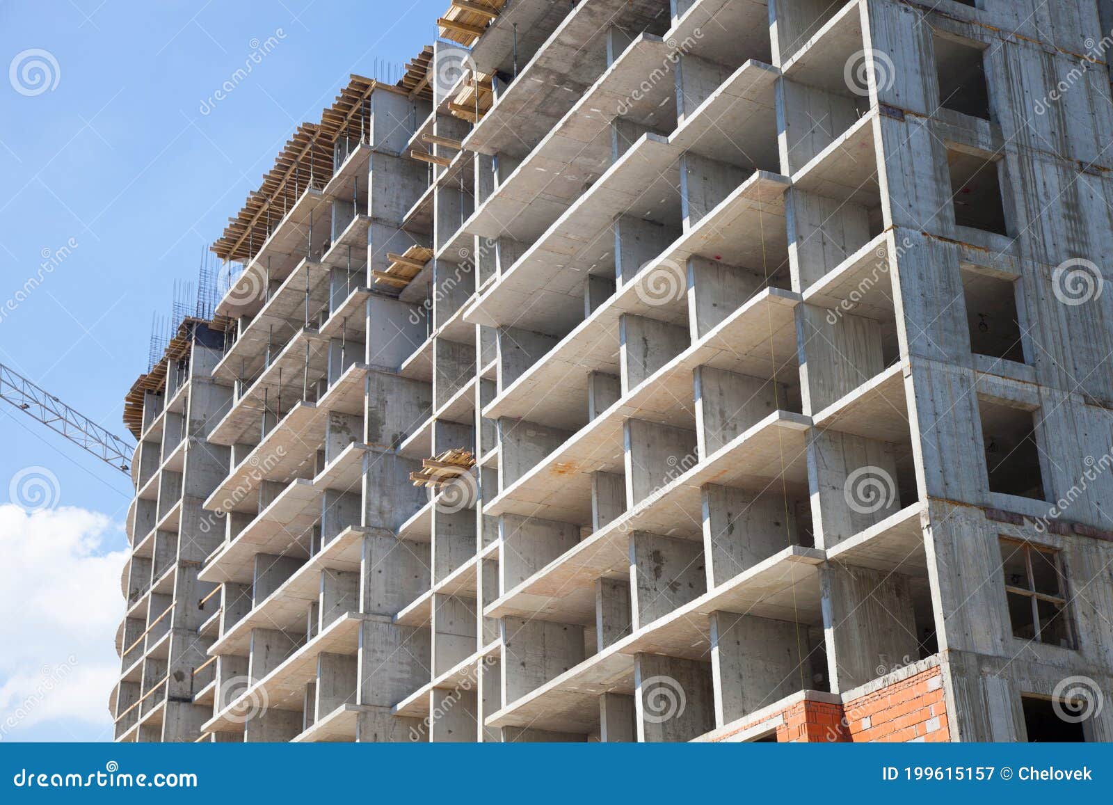 New Building Under Construction. Stock Image Image of view, wall
