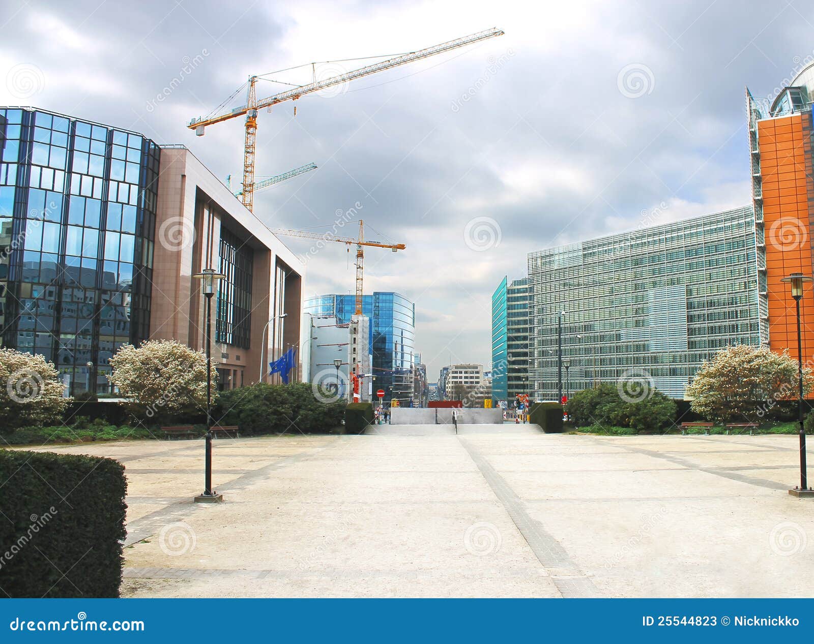 New buildings in Brussels. stock image. Image of exterior 25544823