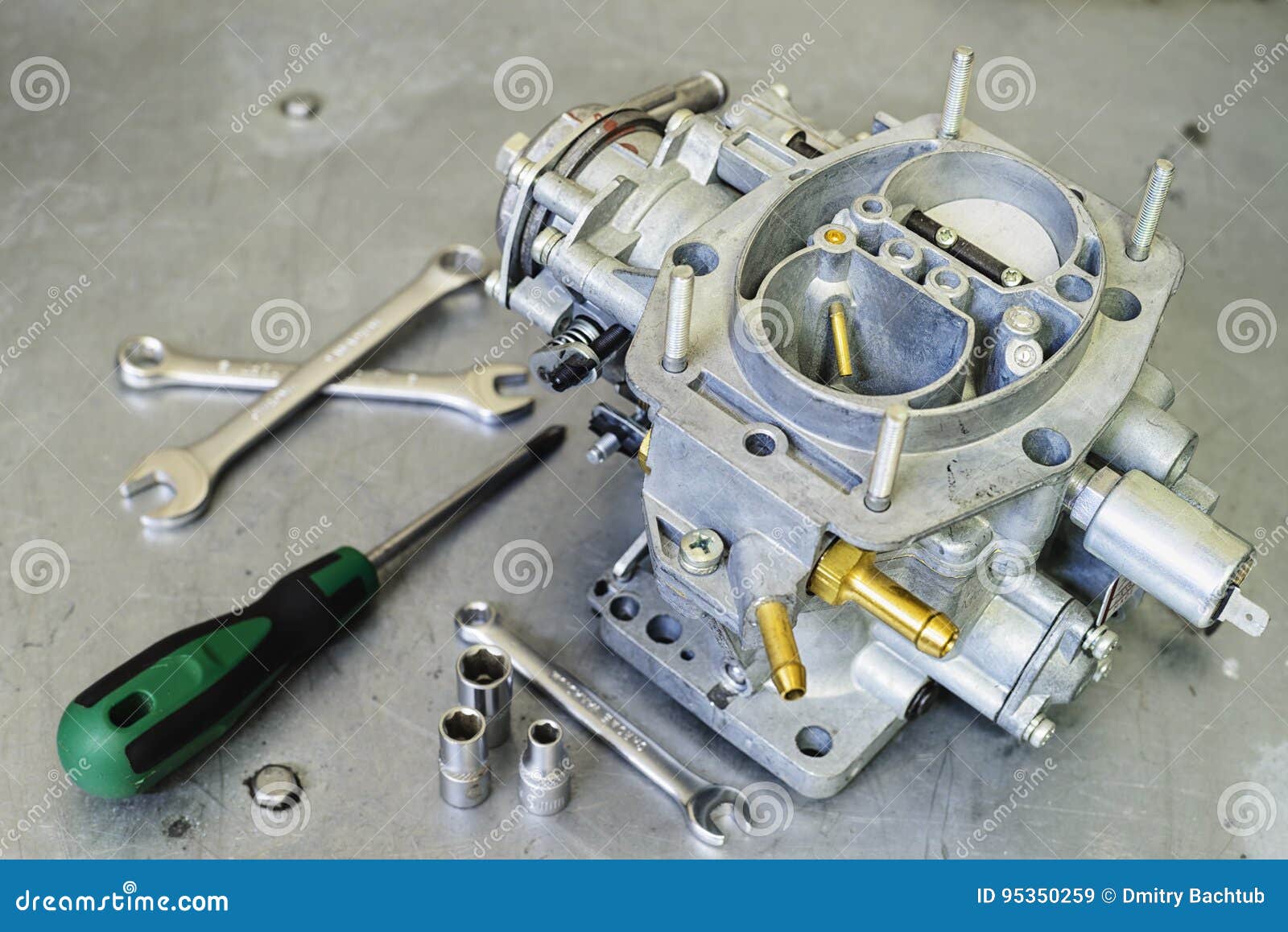 New Car Carburetor at Shallow Depth of Field Stock Image Image of
