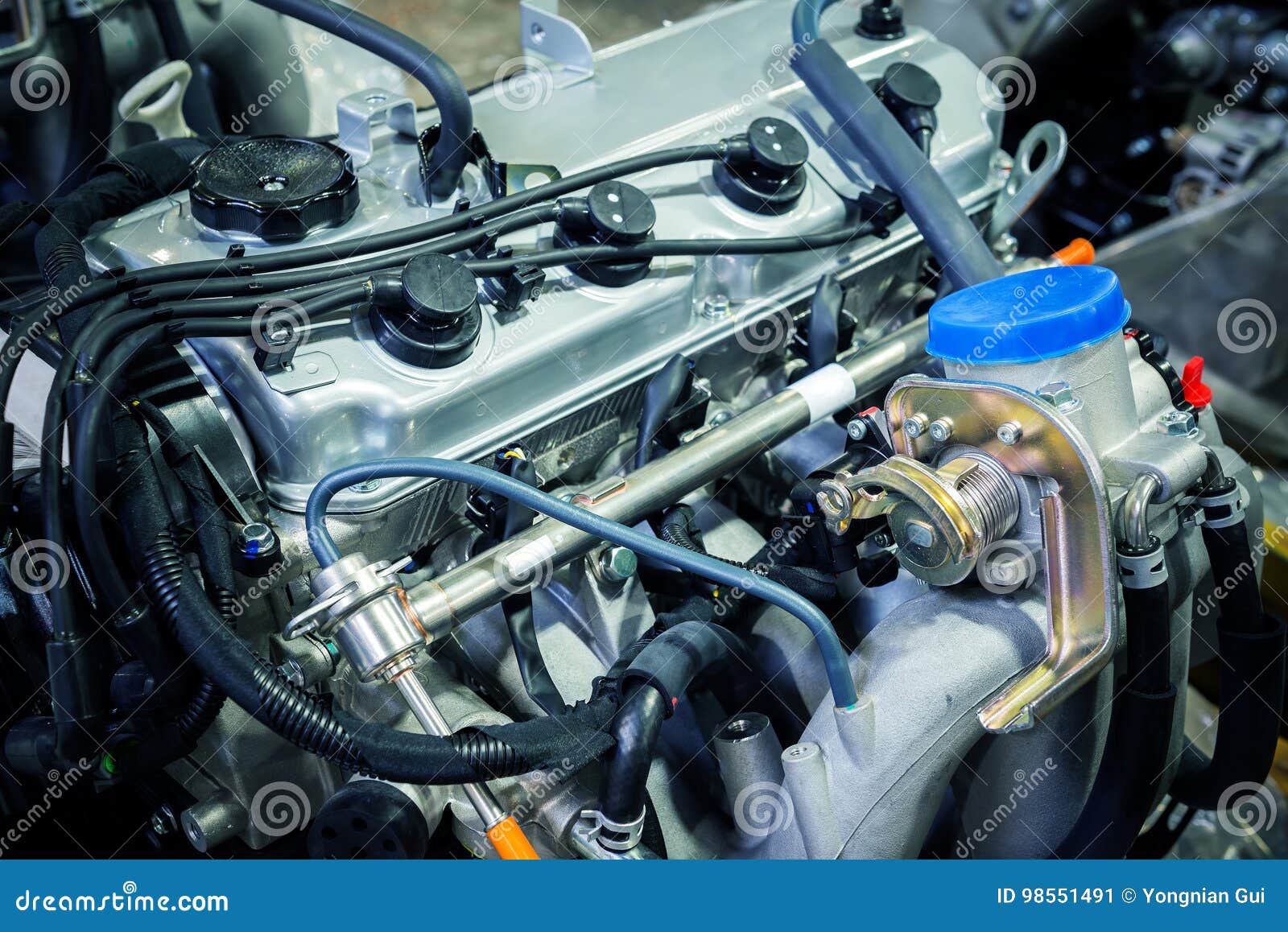 New car engine stock image. Image of gear, clean, energy 98551491