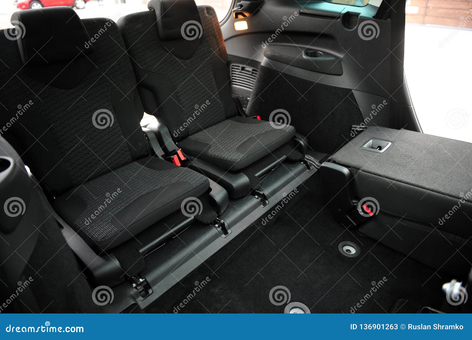 New Car Inside Clean Car Interior Black Back Seats