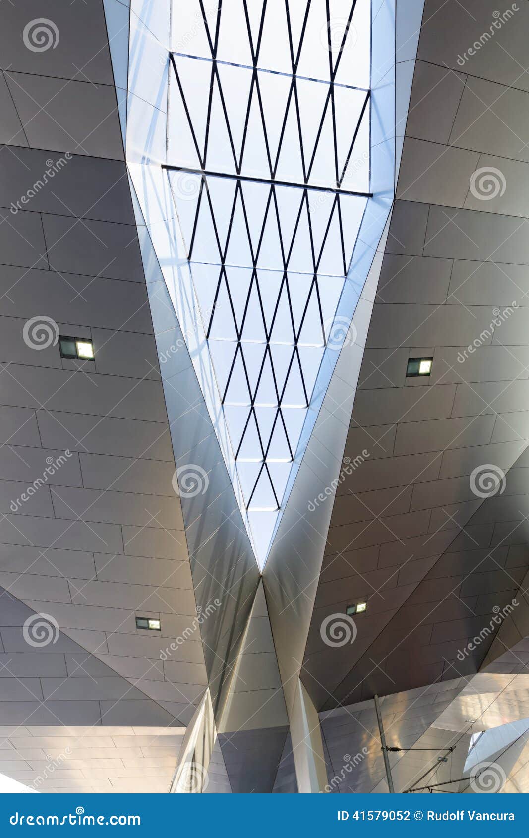 New Central Railway Station in Vienna. Closeup of the new roof construction of the Central Railway Station in Vienna, Austria.