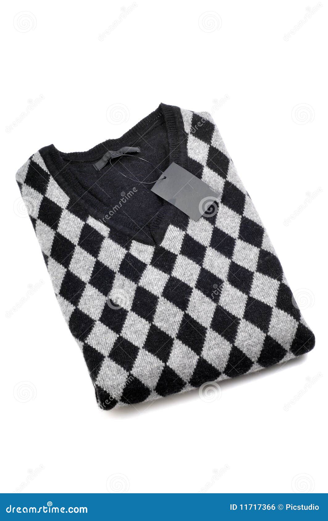 New check sweater stock photo. Image of modern, cotton - 11717366