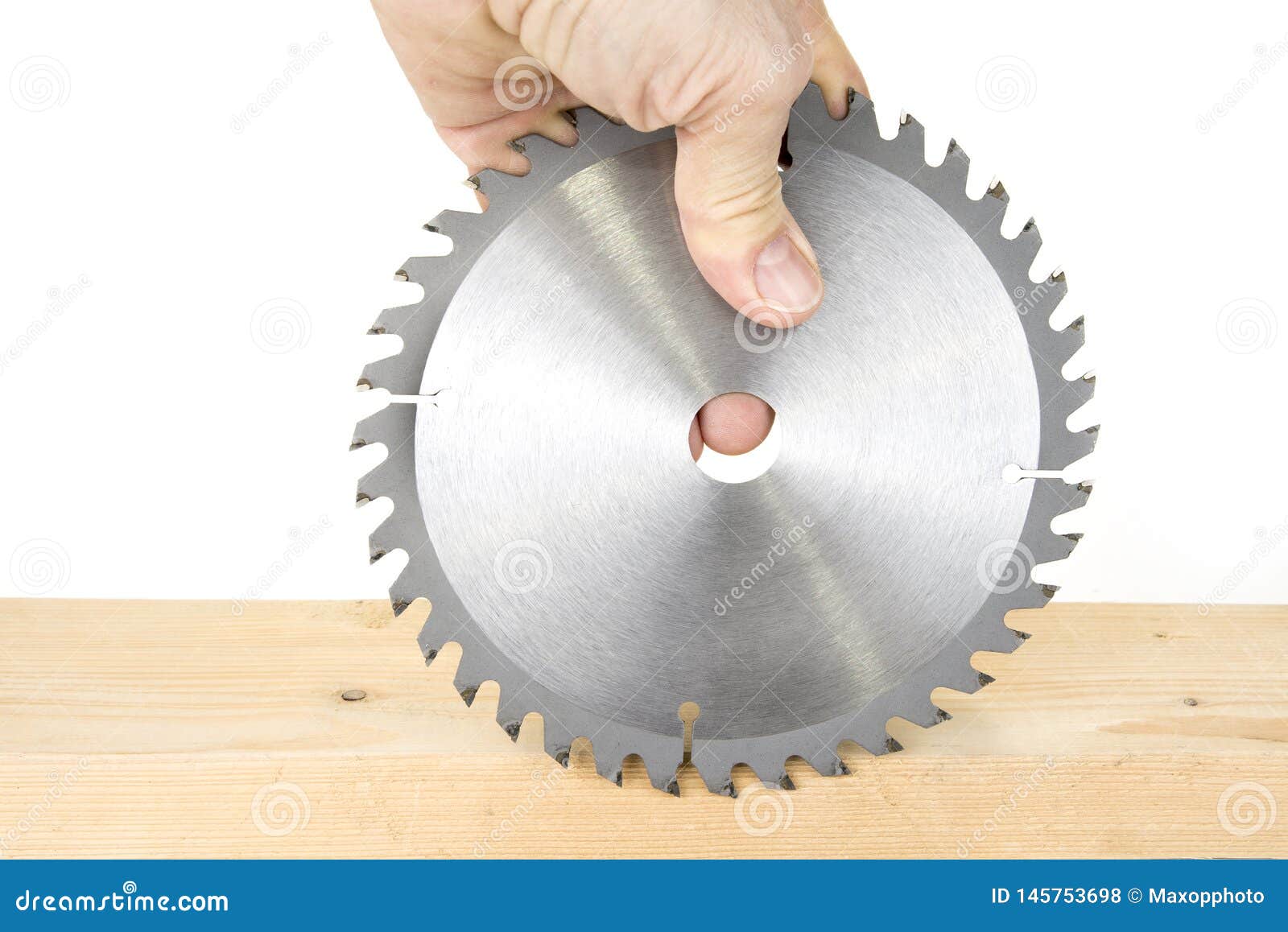 New Circular Saw Blades for Wood or Plastic. Stock Photo Image of