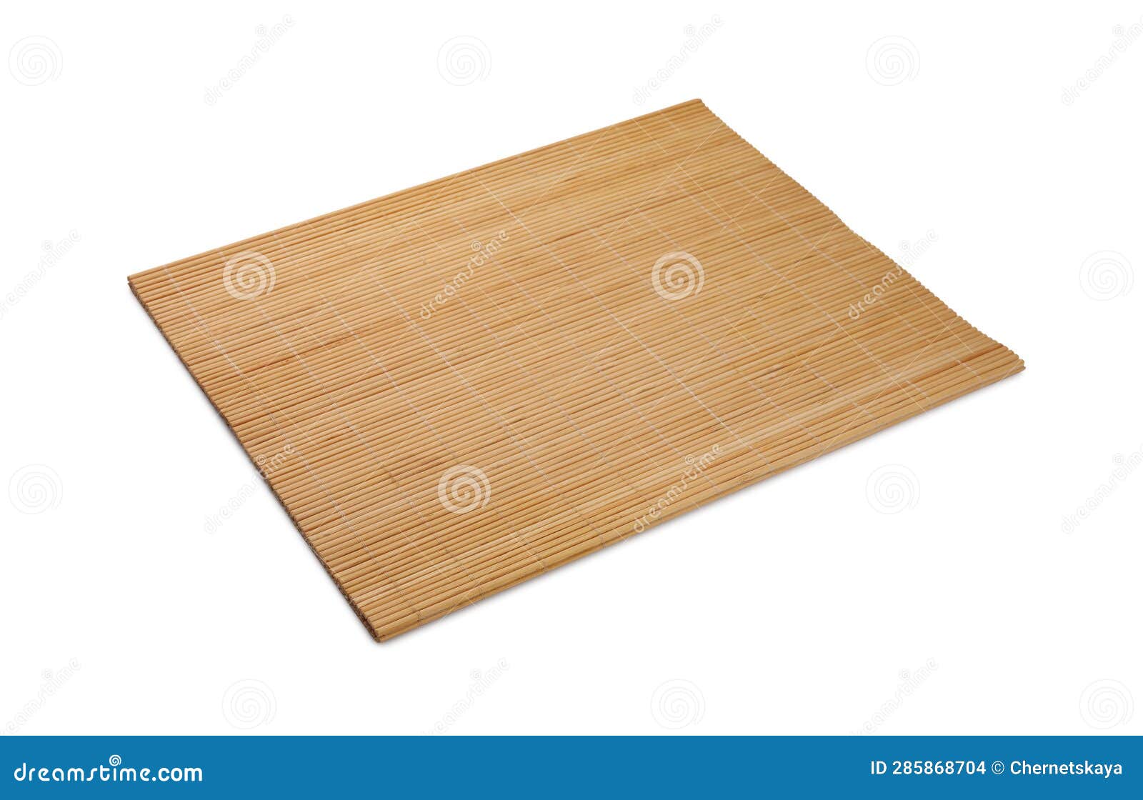 New Clean Bamboo Mat Isolated on White Stock Photo Image of