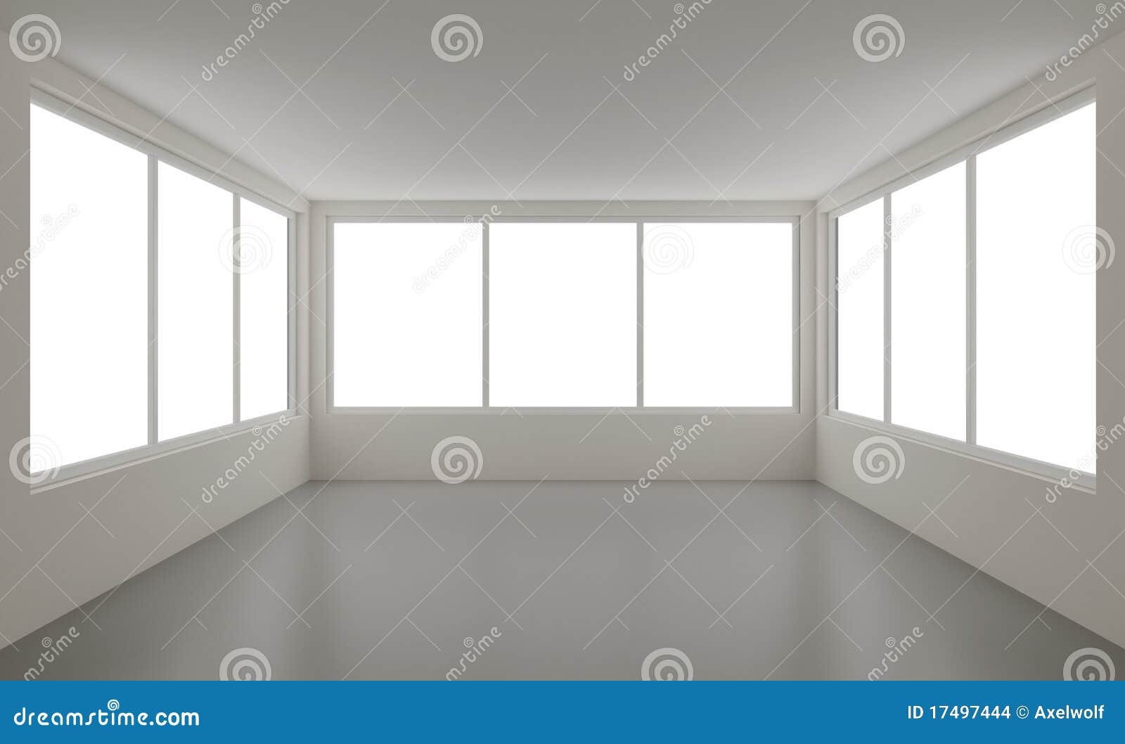 New Clean Interior With Clipping Path For Windows Stock