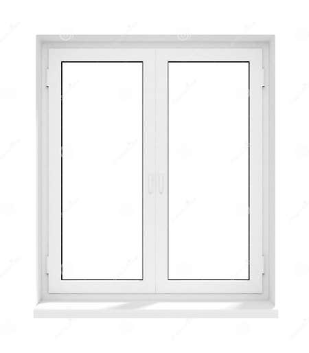 New Closed Plastic Glass Window Frame Isolated Stock Illustration ...