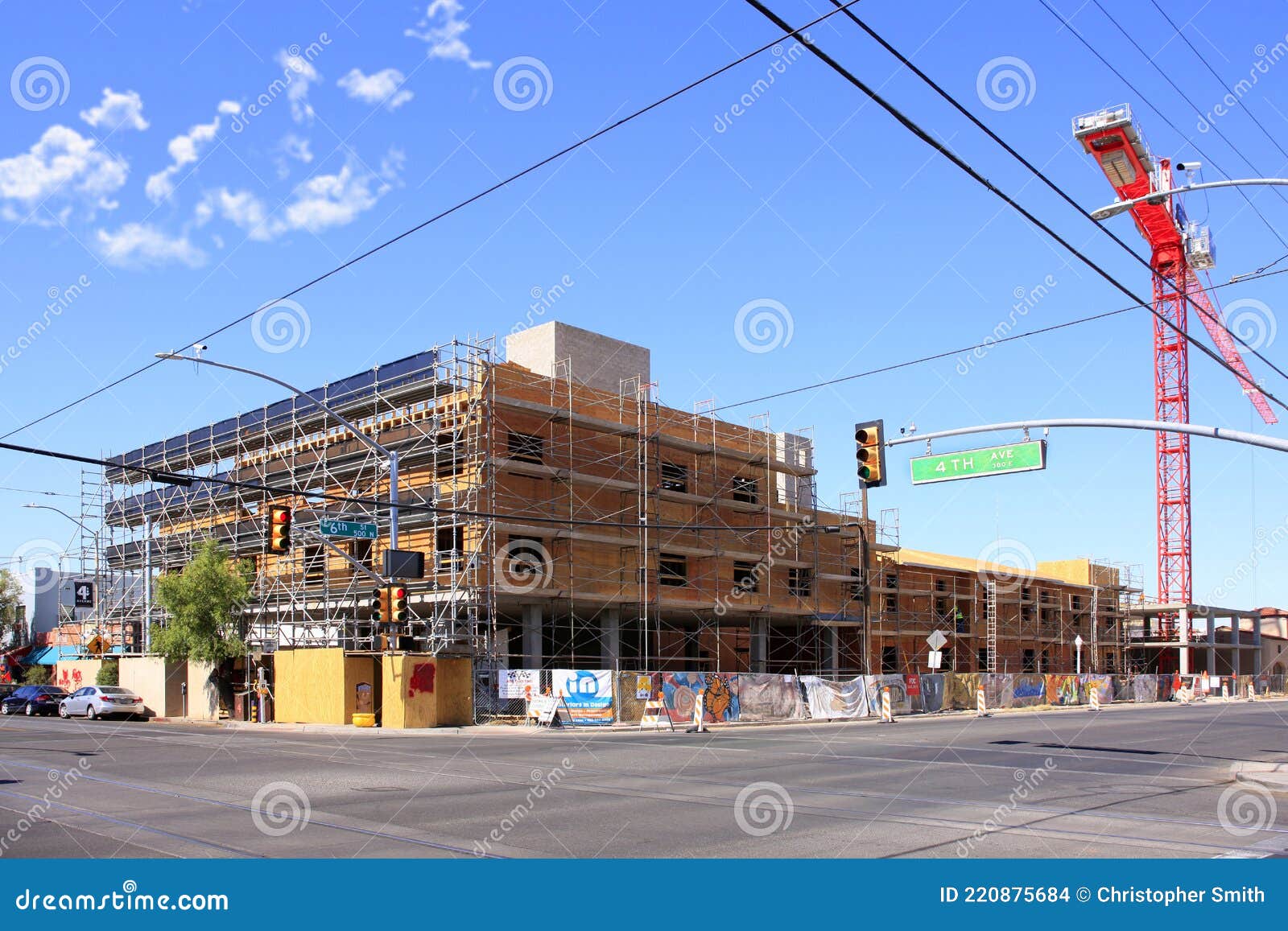 New Construction Continues in Tucson AZ. Editorial Stock Image Image