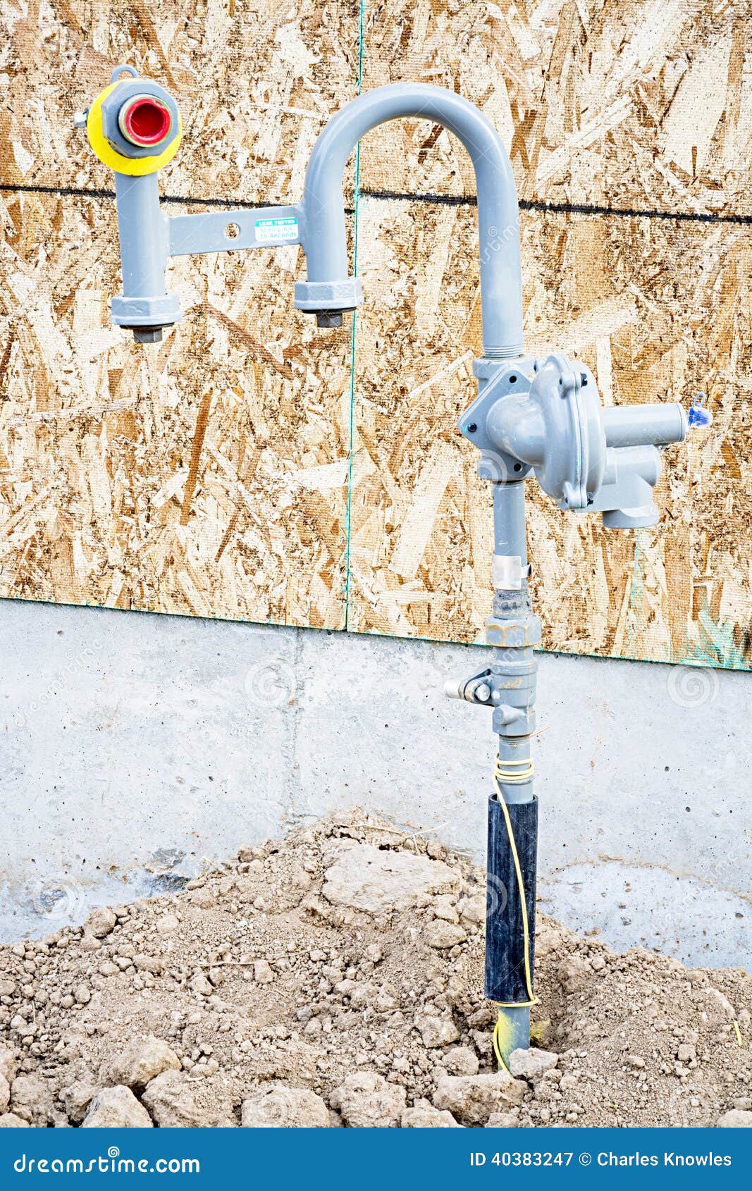 New Construction Gas Meter Hookup Stock Photos Free & RoyaltyFree