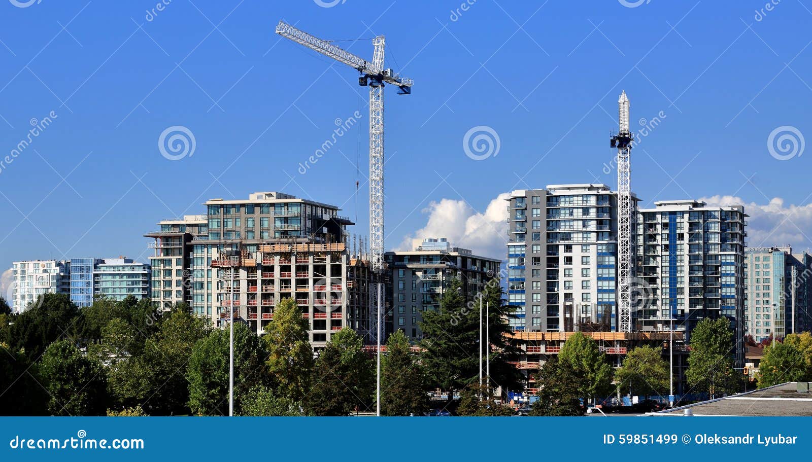 New Construction in Richmond City Stock Image Image of high