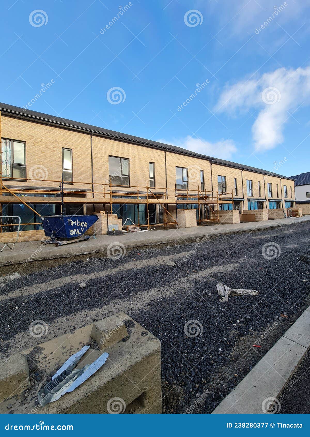 New Construction Site in Baldoyle, Dublin 13, Ireland Stock Image