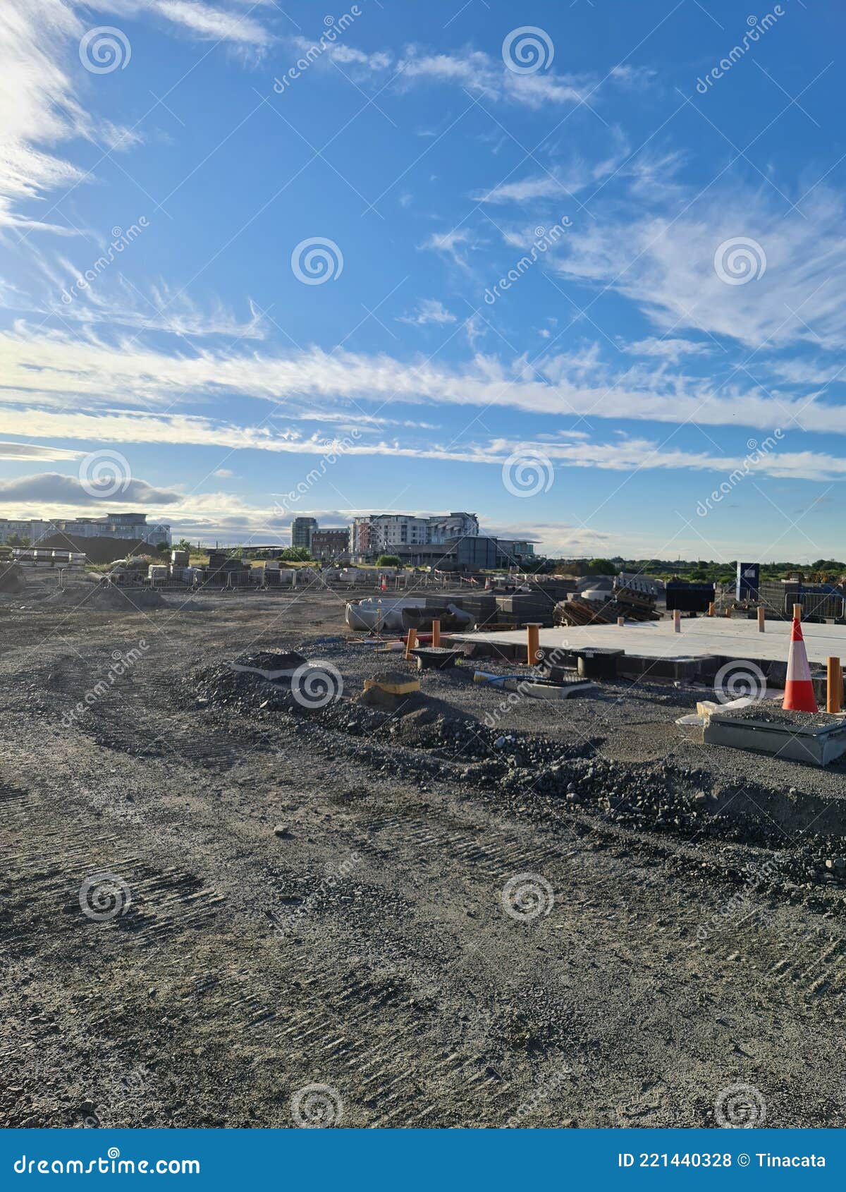 New Construction Site in Baldoyle, Dublin Ireland Stock Photo Image