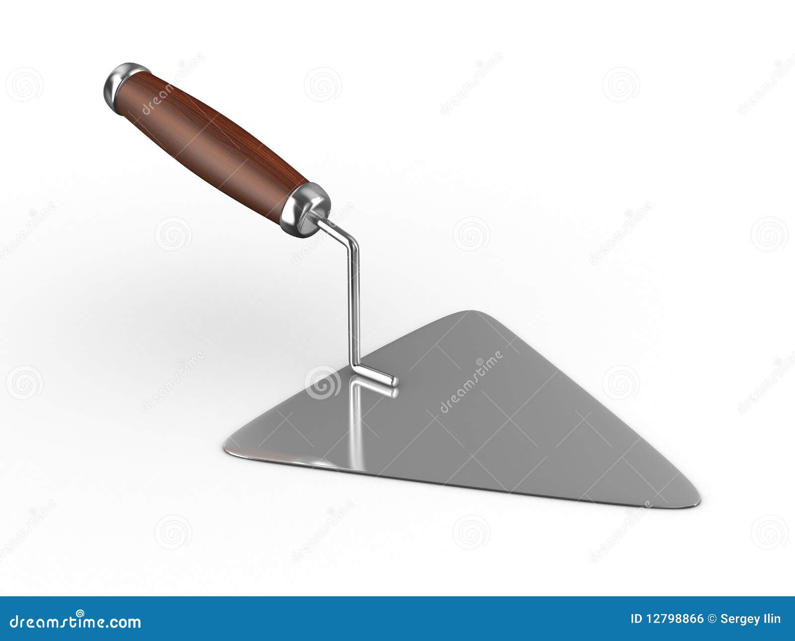 New construction trowel stock illustration. Illustration of masonry