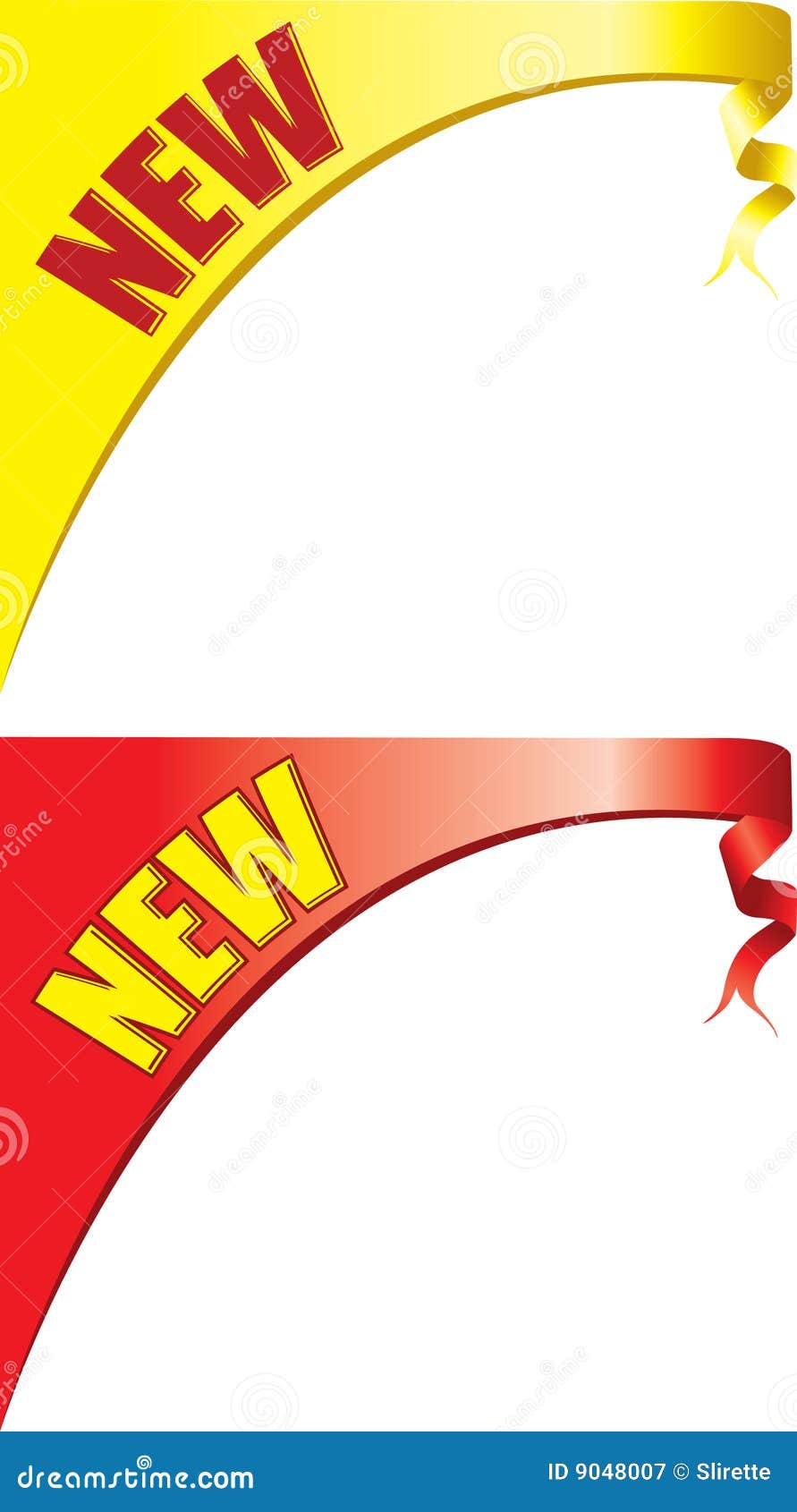 New Corner flashes stock vector. Illustration of banner 9048007