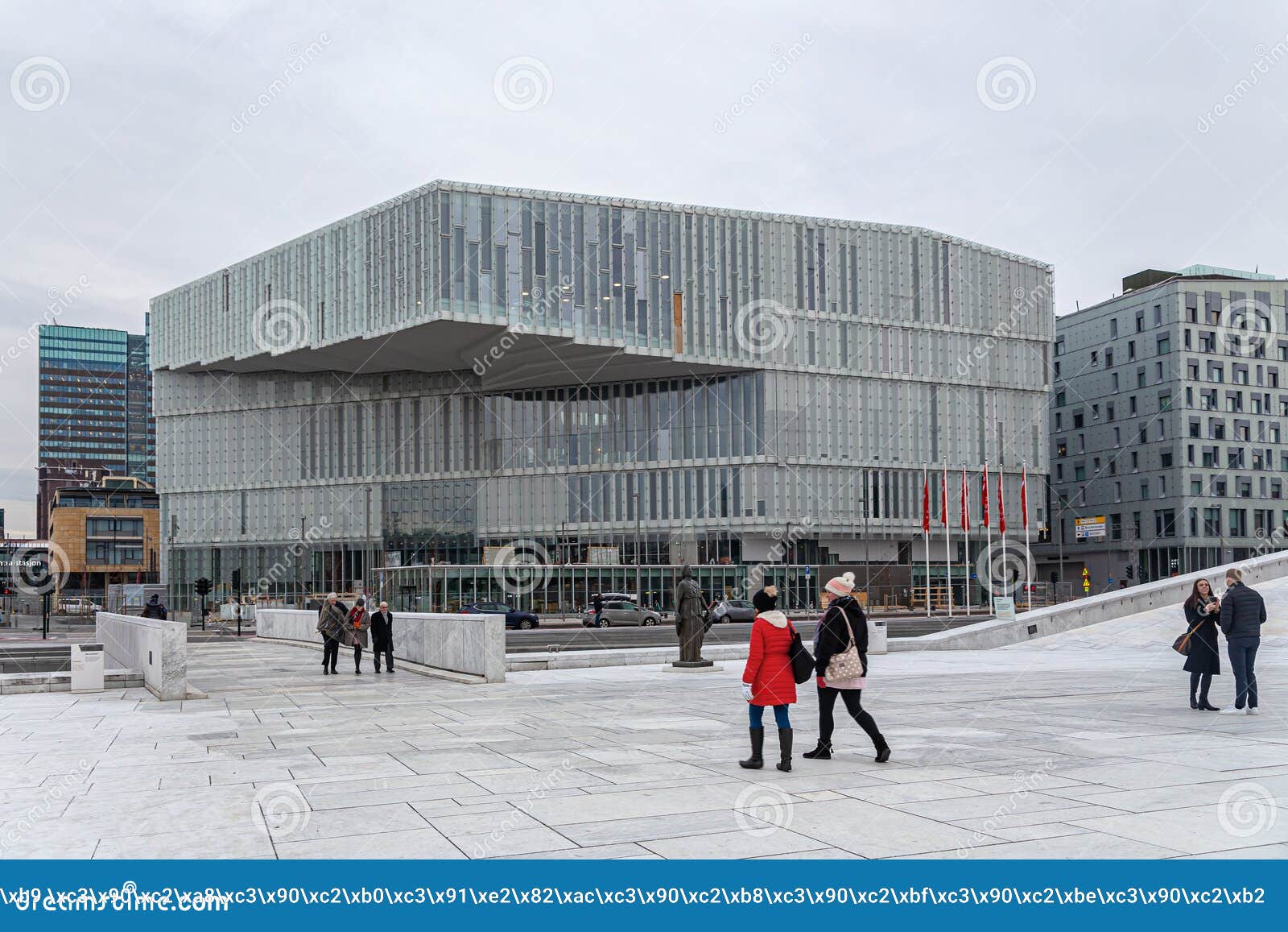 New Deichman Public Library in Oslo Editorial Photo - Image of collection: 167465146