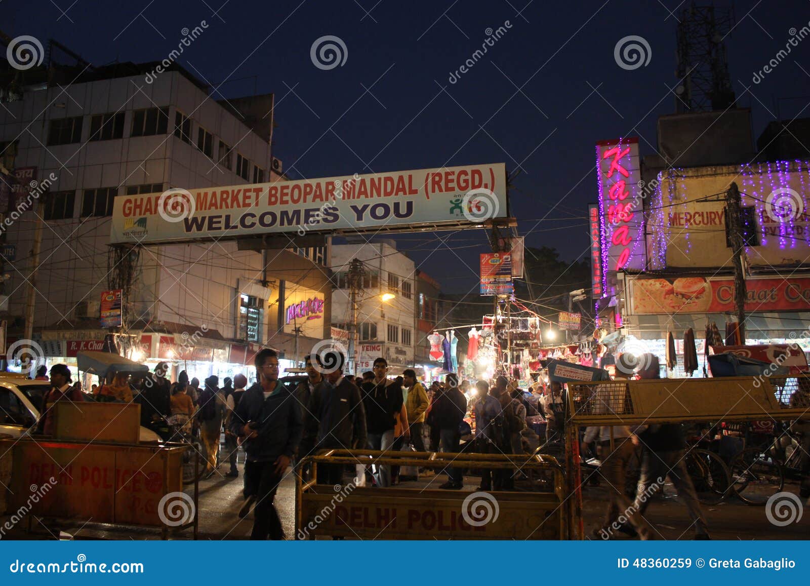 New Delhi by Night editorial stock image. Image of lights - 48360259