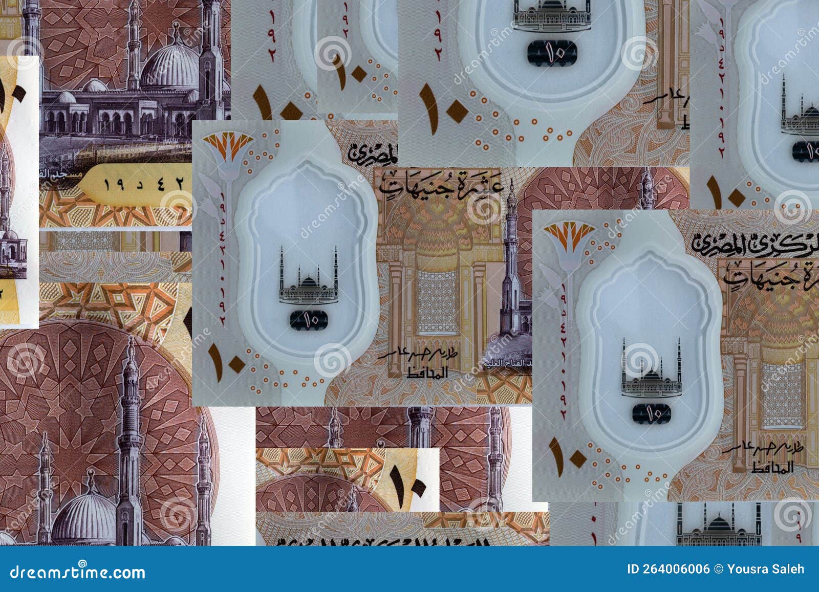 New Egyptian bank notes stock photo. Image of mosque 264006006