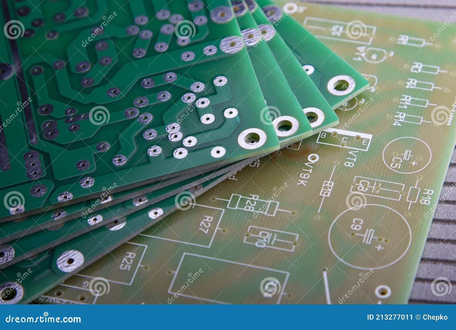 New Electronic Circuit Board without Electronic Components. for