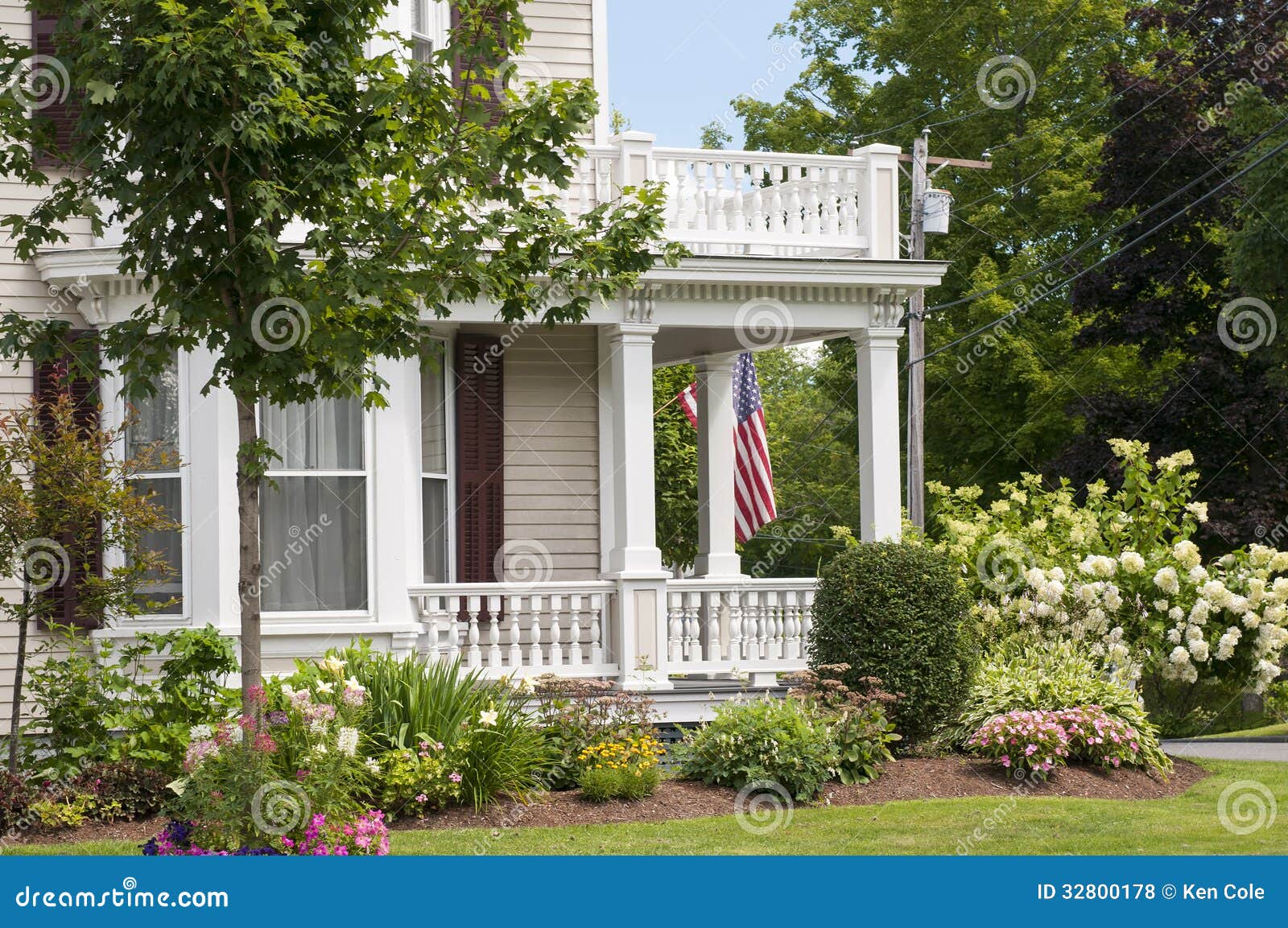 New England House Porch Royalty Free Stock Photos - Image ...