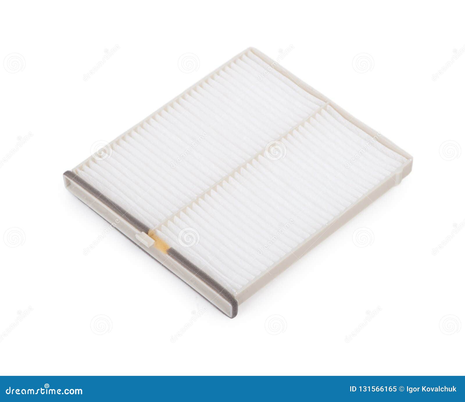 New Flat Engine Air Filter in a Plastic Case Stock Image Image of