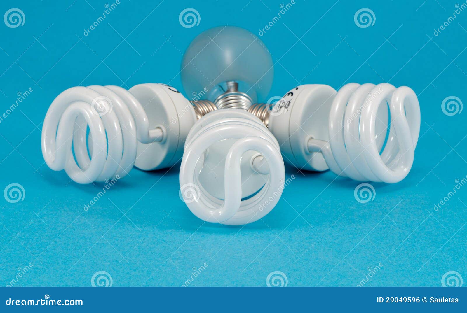 New Fluorescent Light Incandescent Heat Bulb Stock Photo Image of