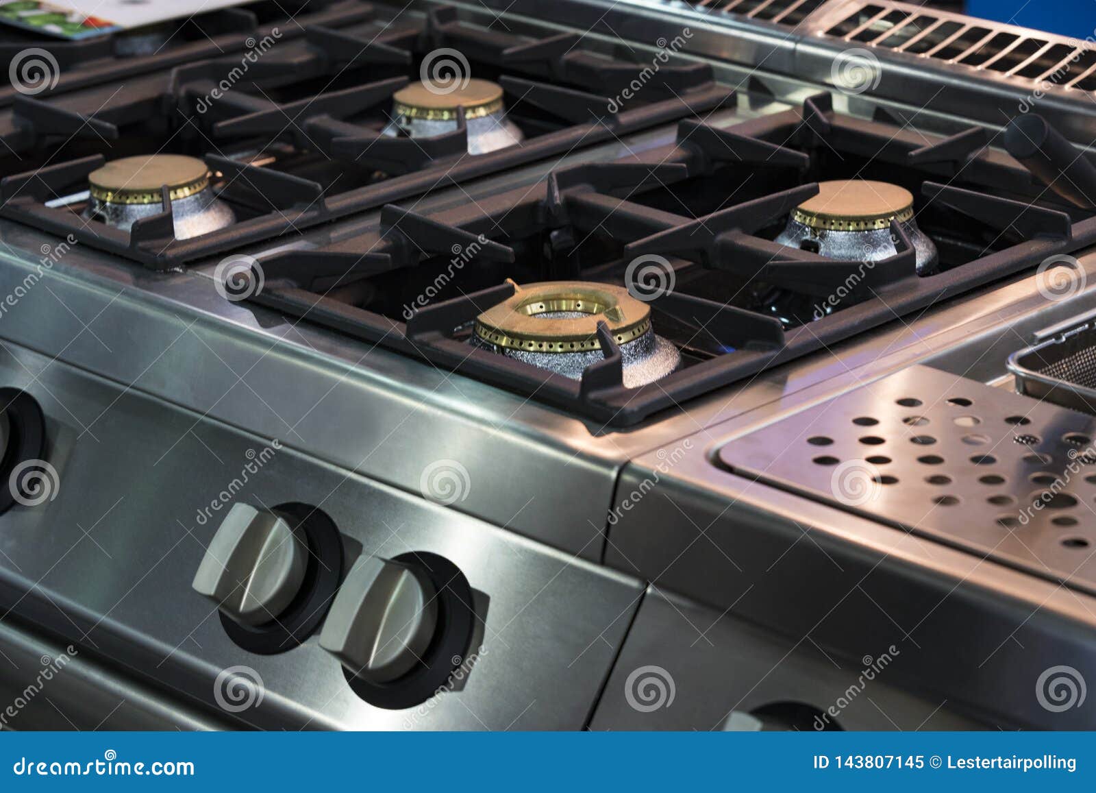 Gas Burner Gas Stove in the Kitchen Stock Image Image of burn