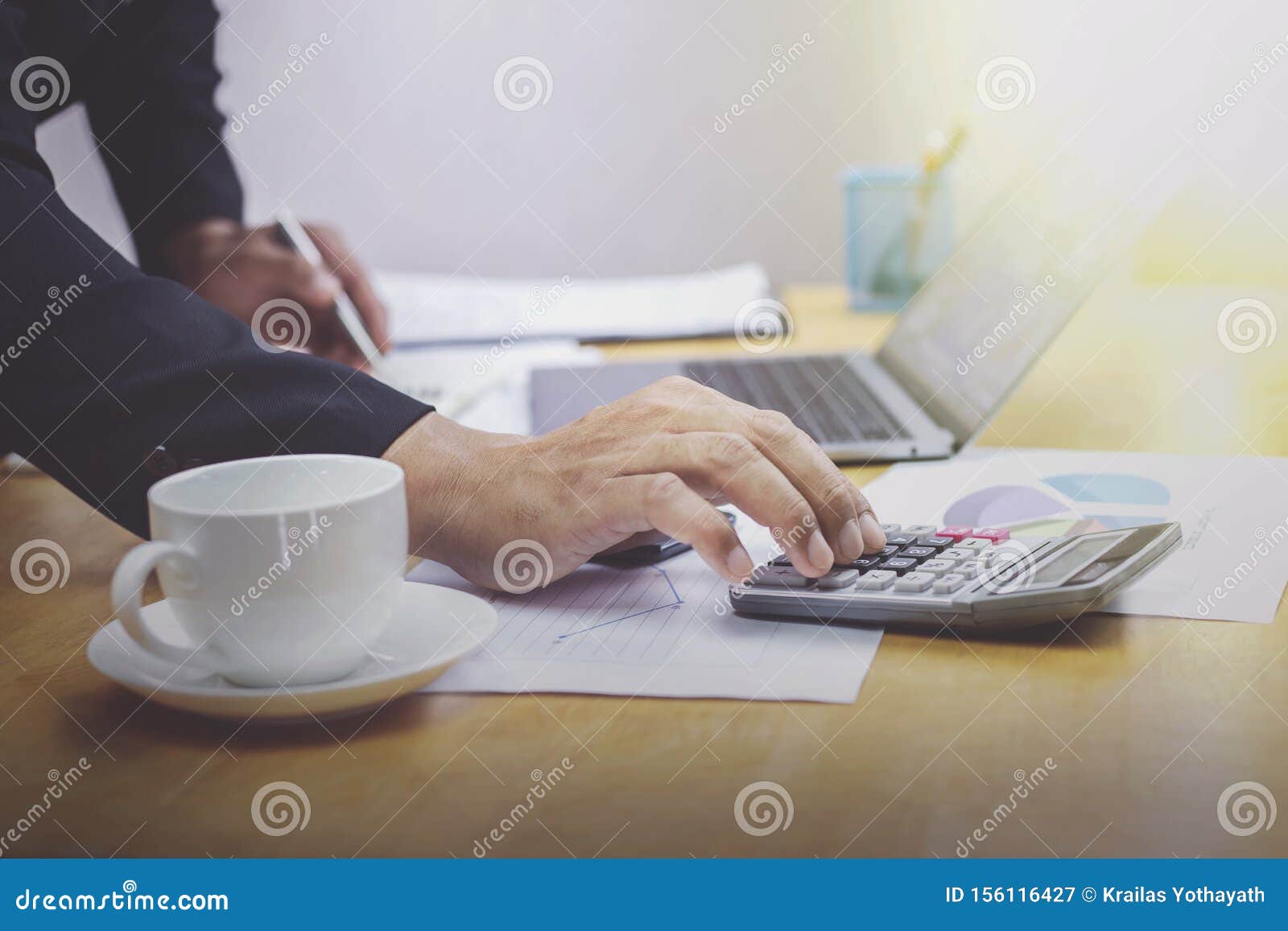 A New Generation of Businessmen Who are Working Stock Image Image of