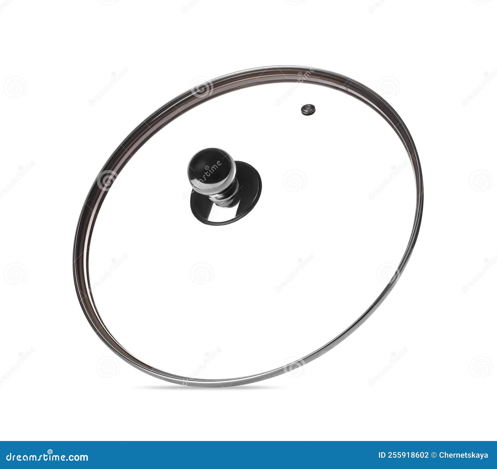 New Glass Lid for Pan Isolated on White Stock Photo Image of cook