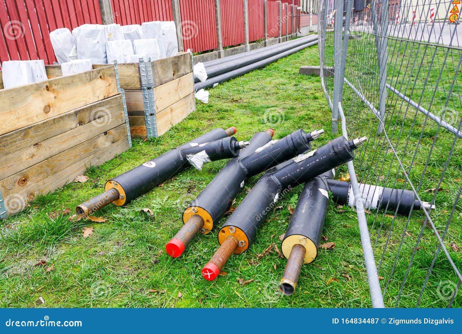Heating Pipeline Elements Prepared for Underground Heating Pipeline