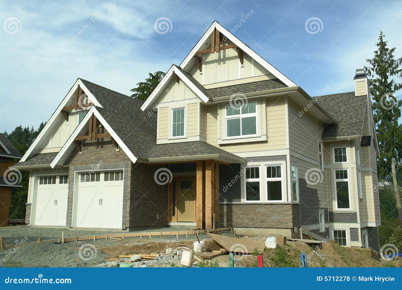 New Home Construction Siding Stock Photo Image of sale, view 5712278