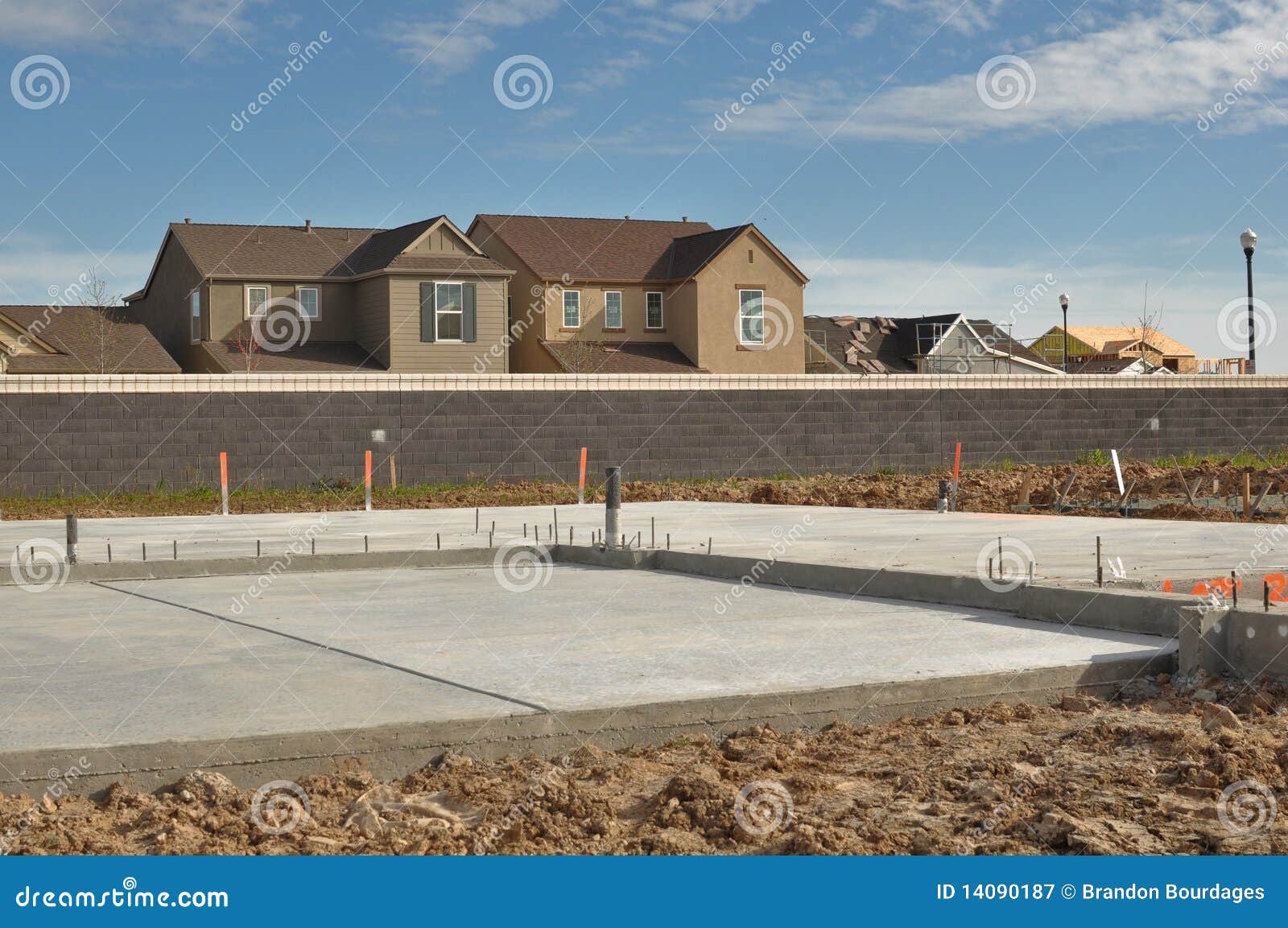 New Home Foundation Royalty Free Stock Photography Image 14090187