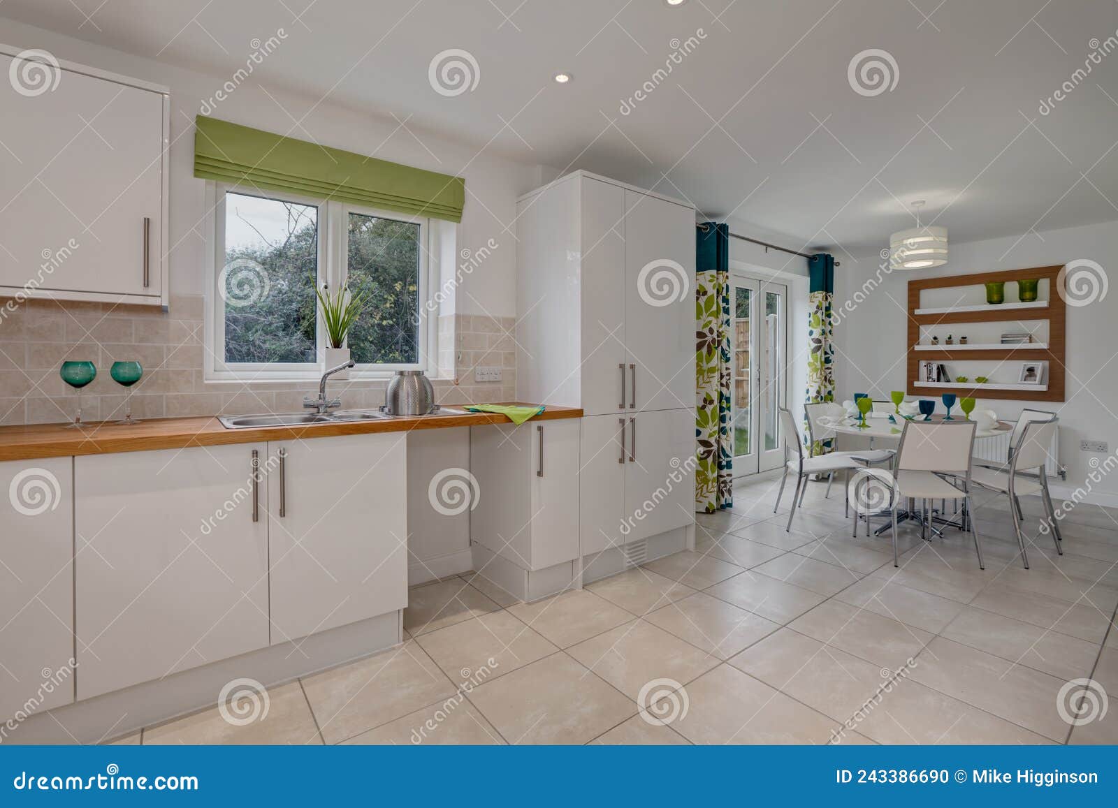 New Home Open Plan Modern Kitchen Dining Room Editorial Image Image