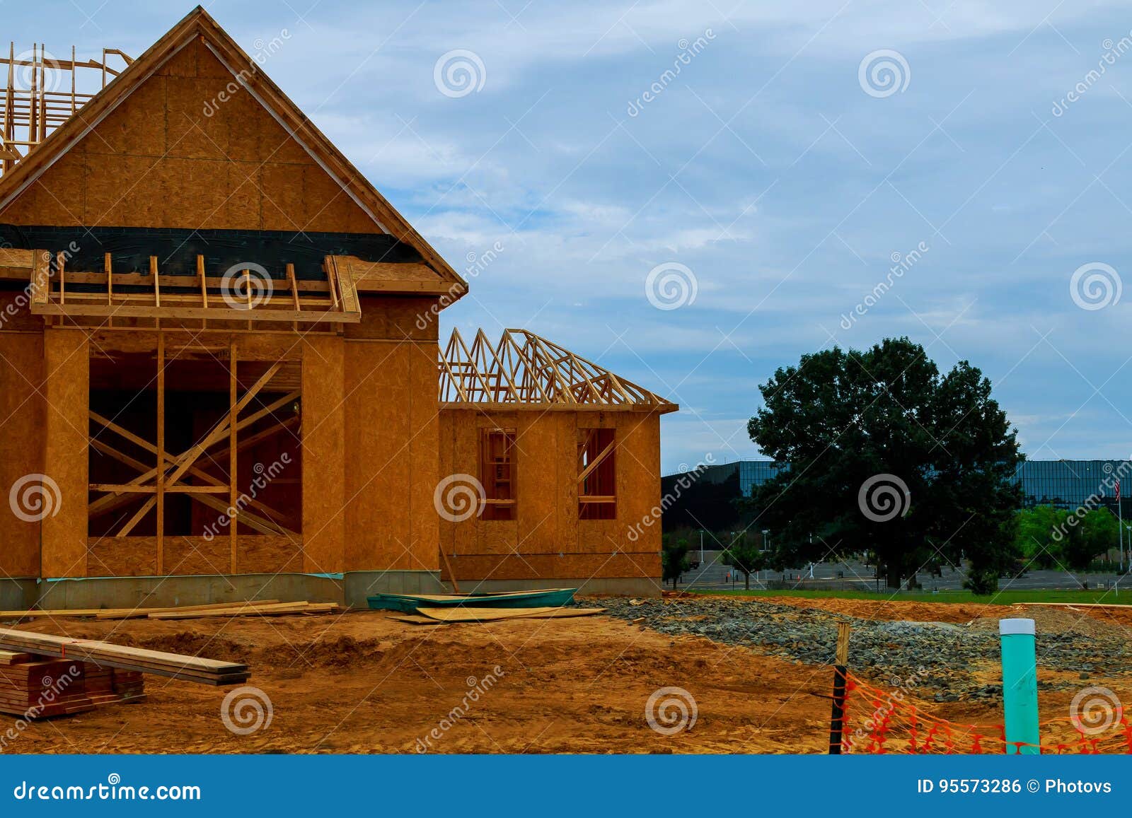 A New Home Under Construction in NEW Jersey USA Stock Photo Image of