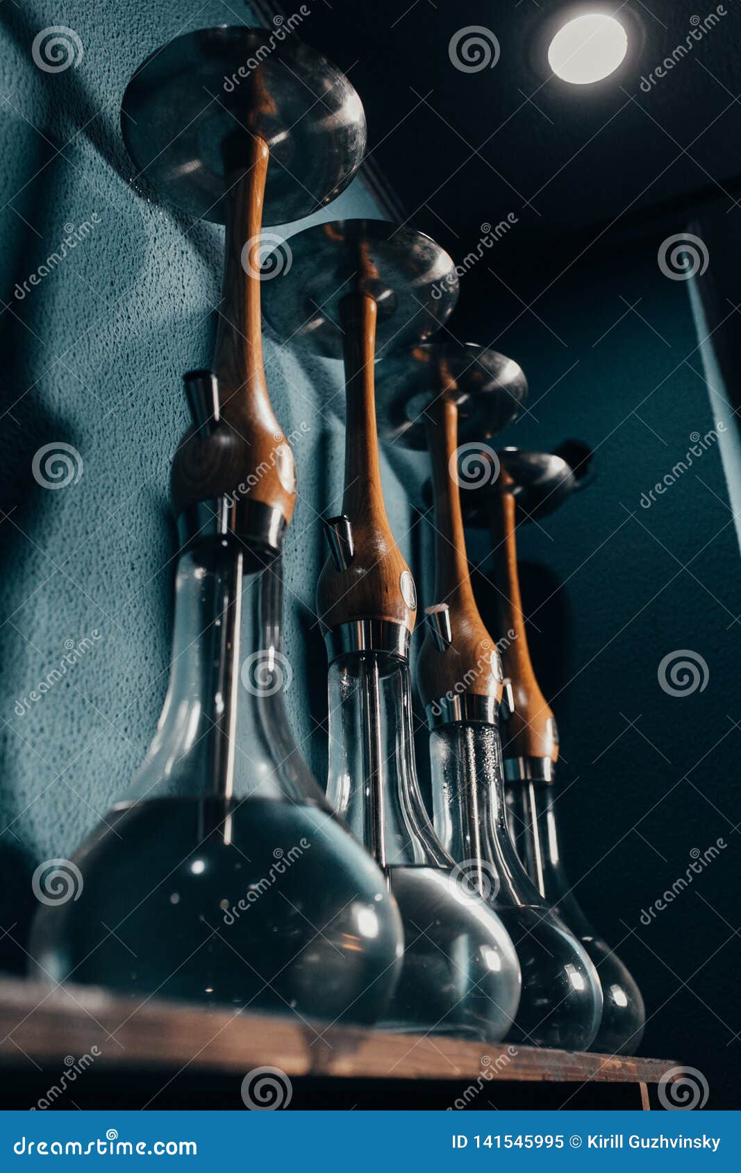 New Hookahs on the Bar Shelf Stock Image Image of equipment, recreation 141545995