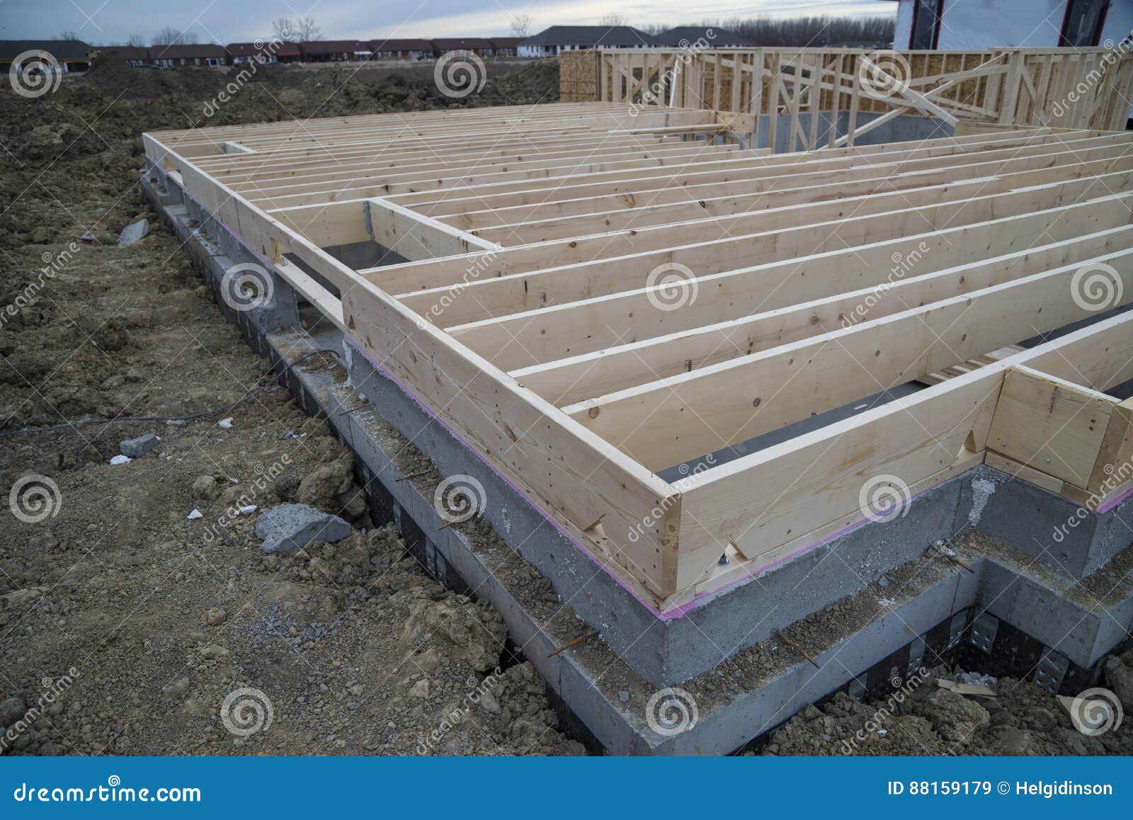 New House Floor Joist Stock Image Image Of Carpentry 88159179