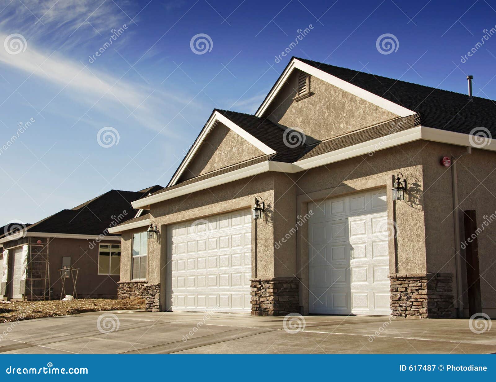 New House Garage stock image Image of land estate city 