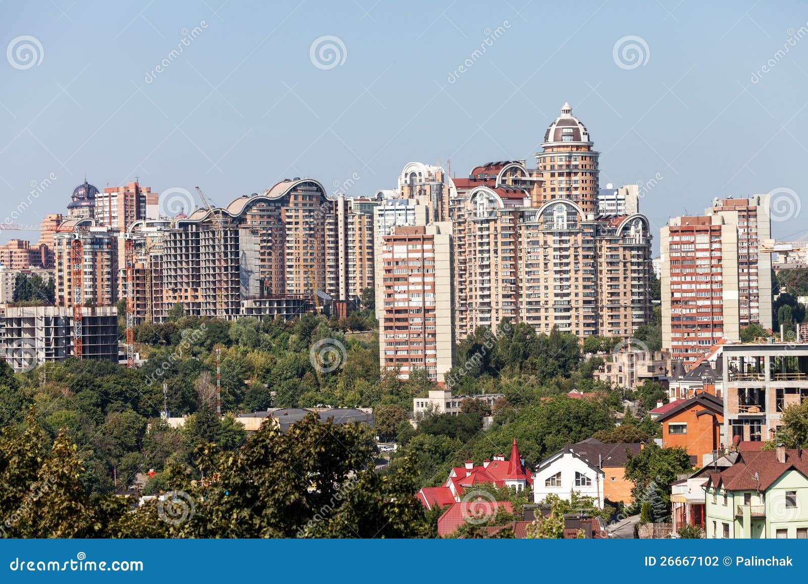 New houses of Kiev stock photo. Image of europe, kyiv 26667102