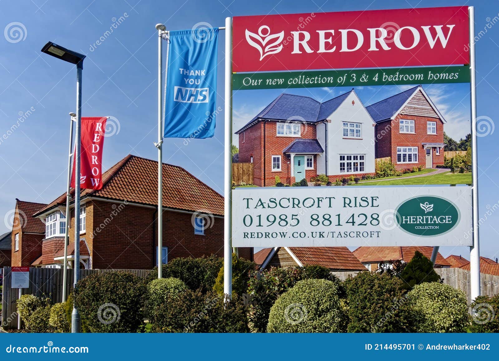 A New Housing Development Being Built by Redrow Homes Editorial Photo