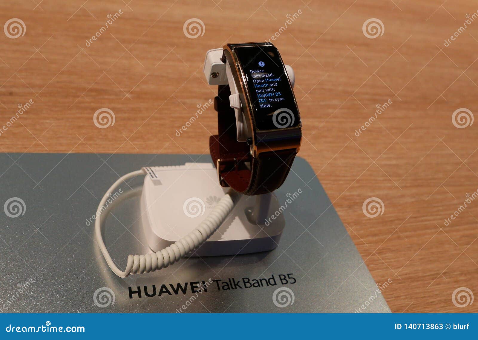 Huawei Smartwatch Talkband B5 Shown At Mobile World Congress 19 Editorial Stock Photo Image Of Device Devices