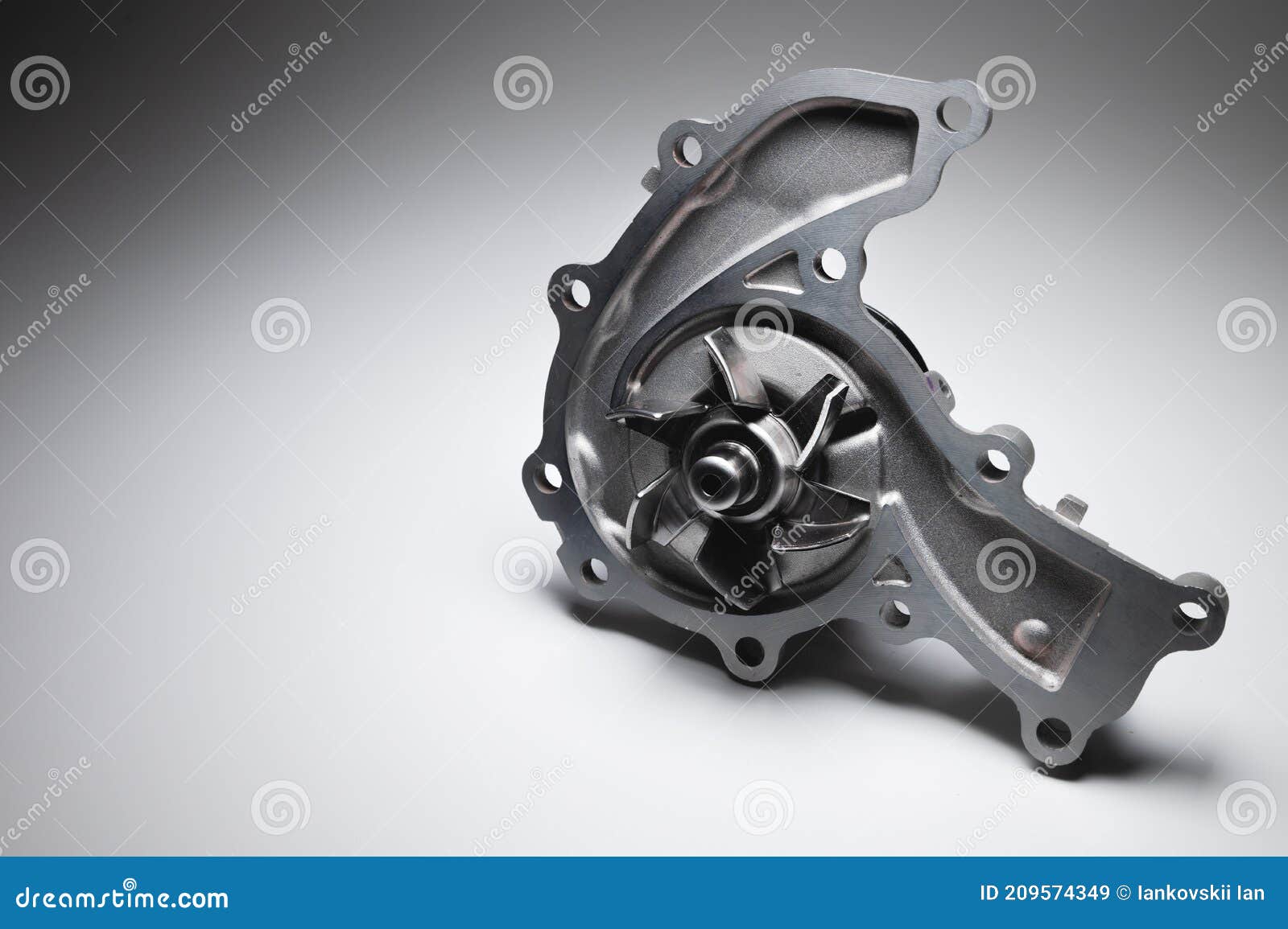 New ICE Water Cooling Pump in Contrasting Light on a Gradient