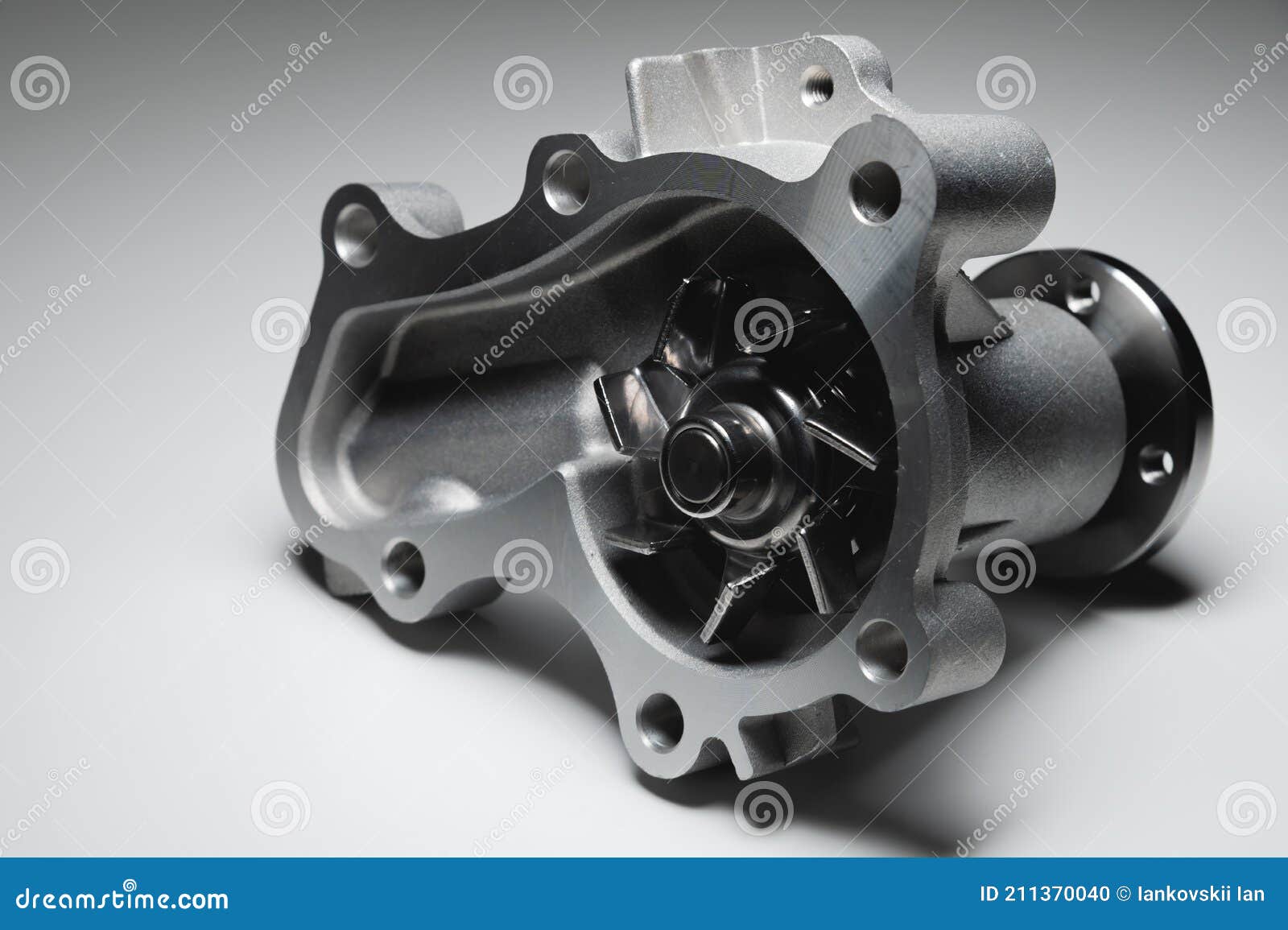 New ICE Water Cooling Pump in Contrasting Light on a Gradient