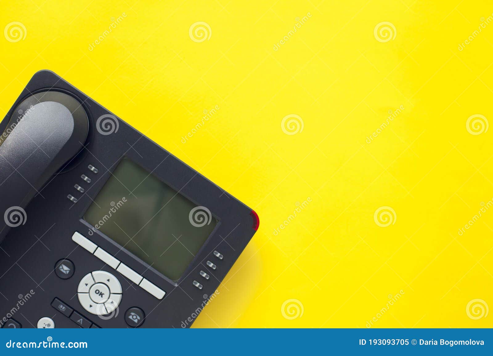 deskphone, office and business concept.