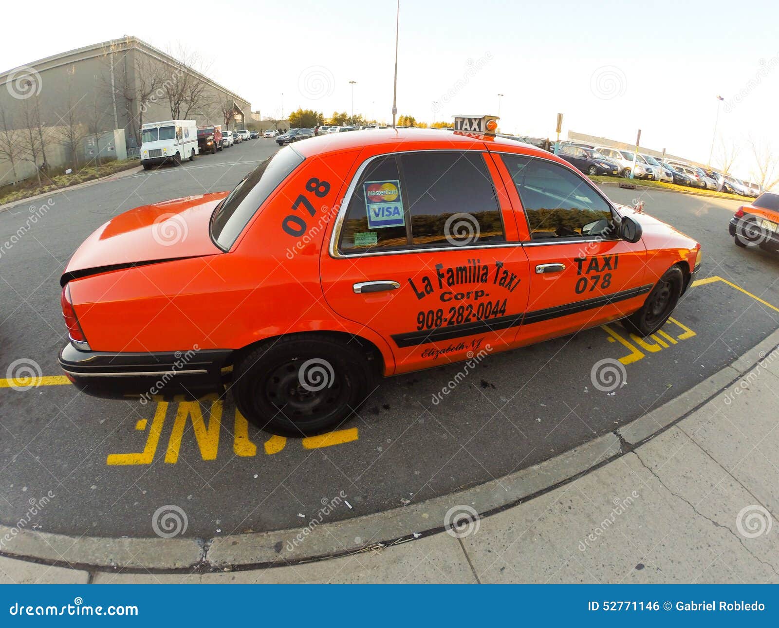 NewJersey Taxi redaktionelles foto. Bild von geschäft 52771146