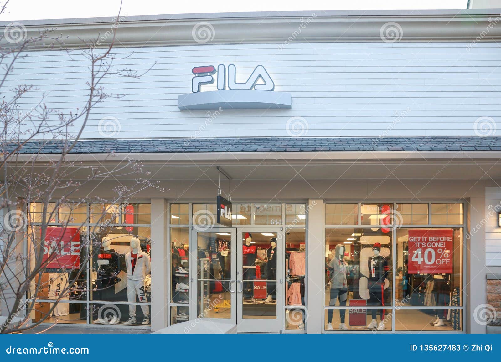 FILA shop in New Jersey editorial Image modern 135627483