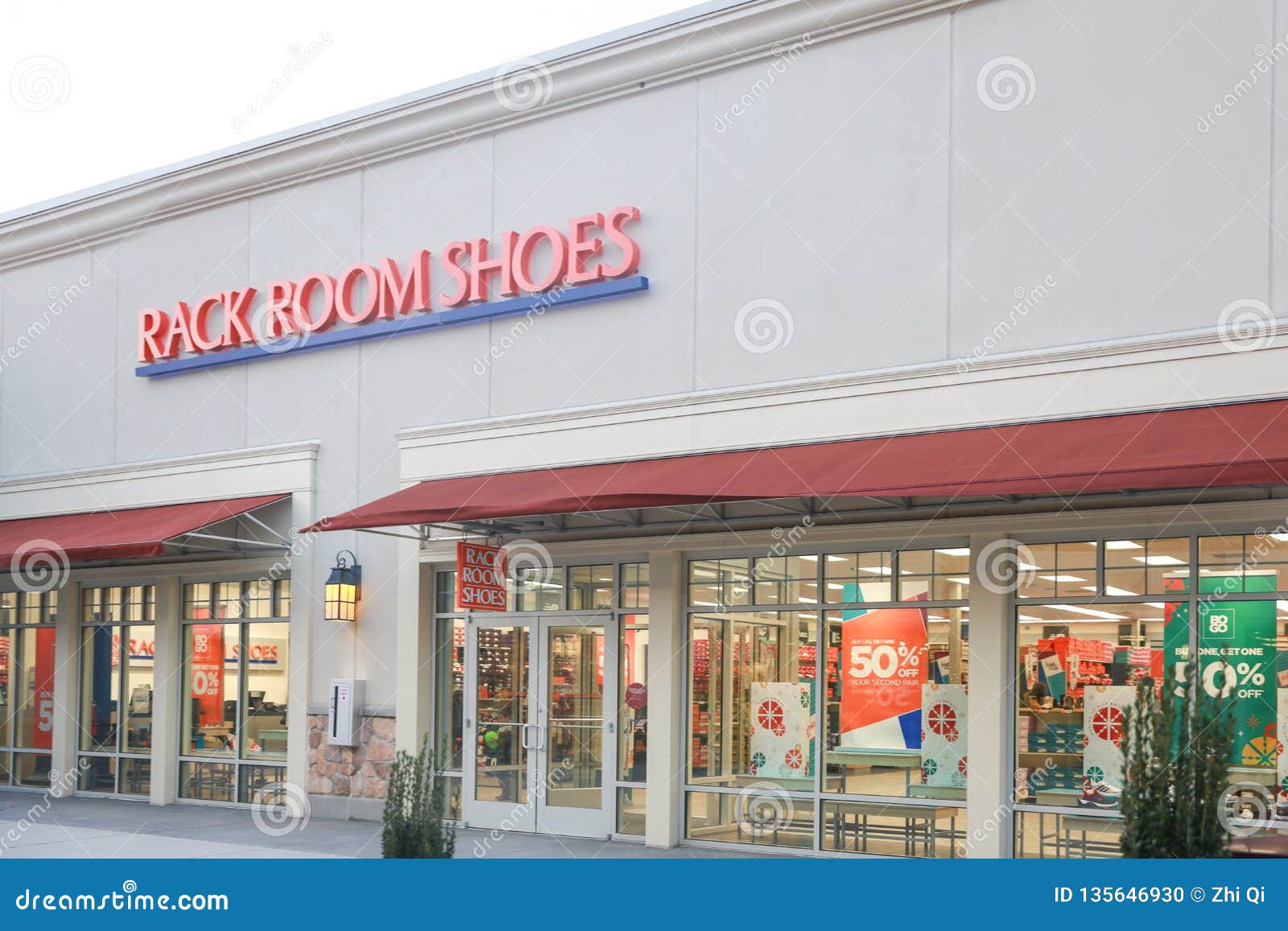 Rack Room Shoes Store Front In New Jersey Editorial Image